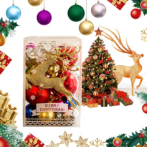 Bolas para árbol de Navidad. Magic Bolas de Navidad Cristal, 10 cm, 6 Unidades 